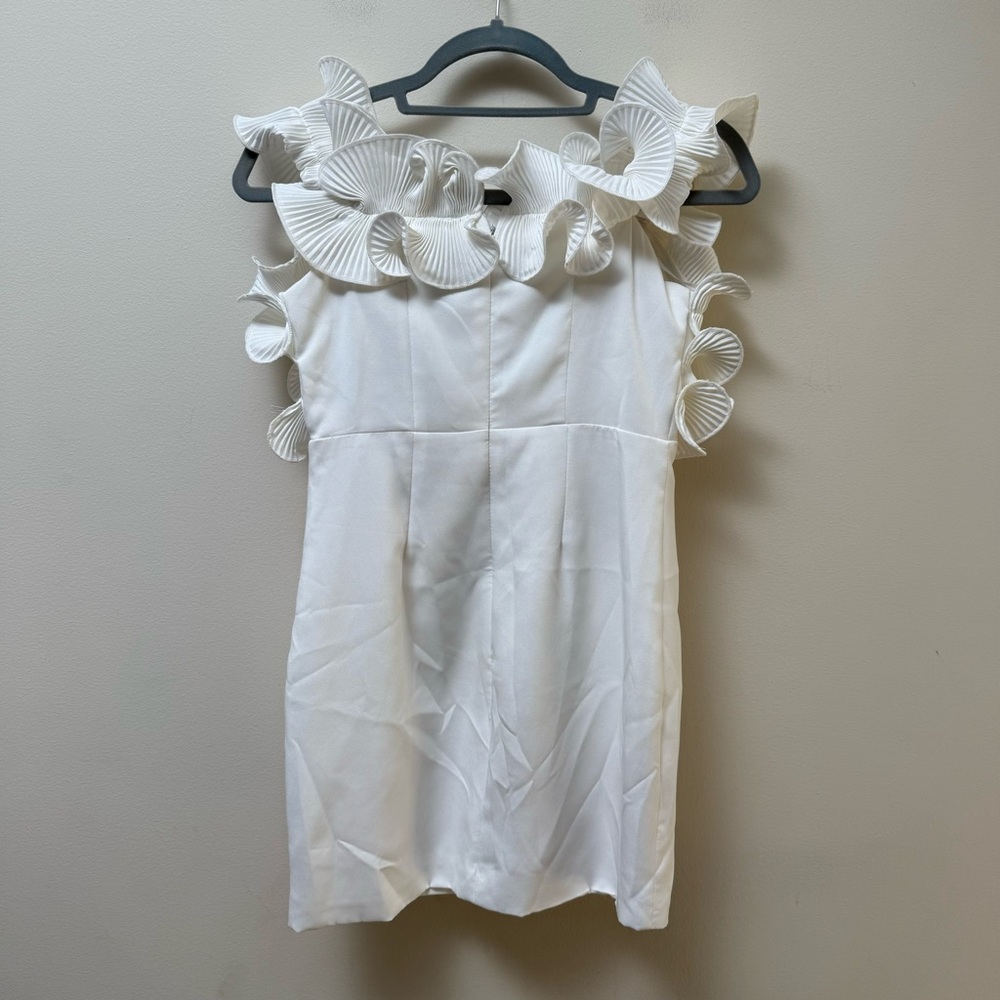 Do + Be White Ruffle Mini Dress - Picture 7 of 9